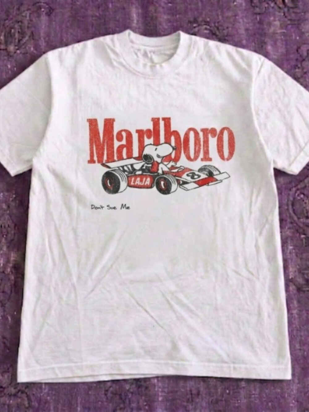 Snoopy Racing Graphic Print T-Shirt